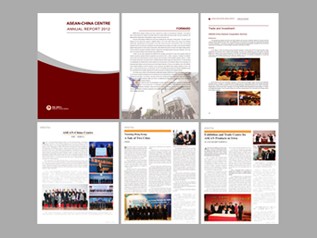  中国-东盟中心工作报告画册设计